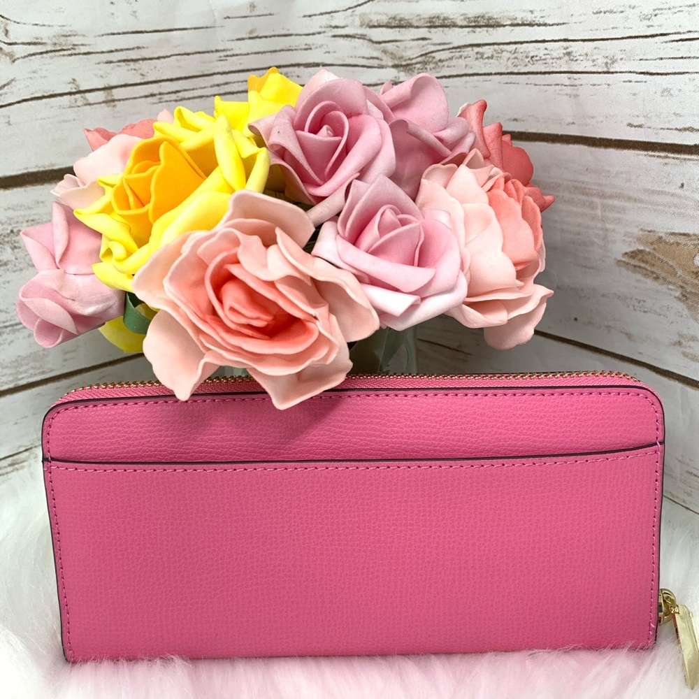 Kate spade Sylvia slim continental wallet hibiscus - Picture 2 of 6